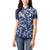 New Zealand Connecting with Seas Women Polo Shirt Maori Tribal and Sea Animals Tattoo - White Glass Style