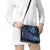 New Zealand Connecting with Seas Shoulder Handbag Maori Tribal and Sea Animals Tattoo - Sea Texture Glass Style