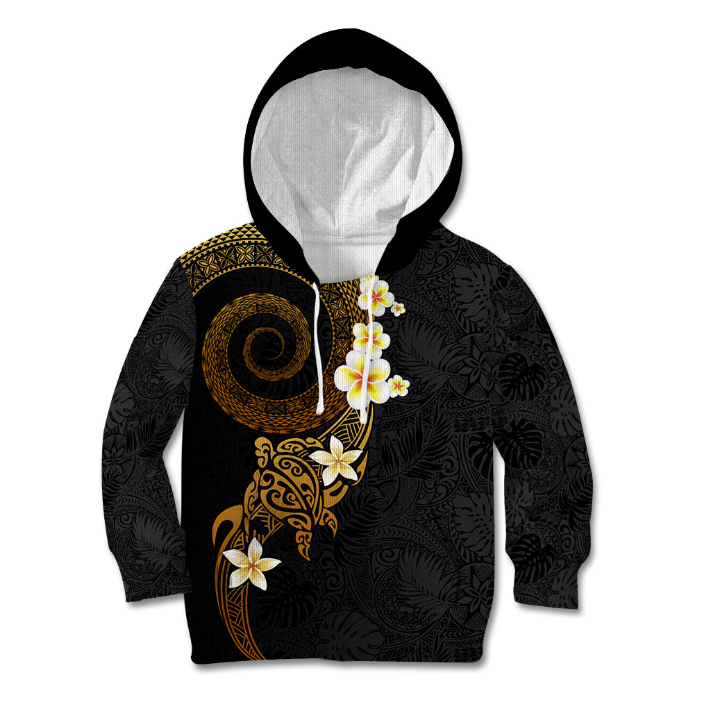 Polynesian Spiral Tribal Tattoo Kid Hoodie Golden Color LT03 Hoodie Yellow - Polynesian Pride