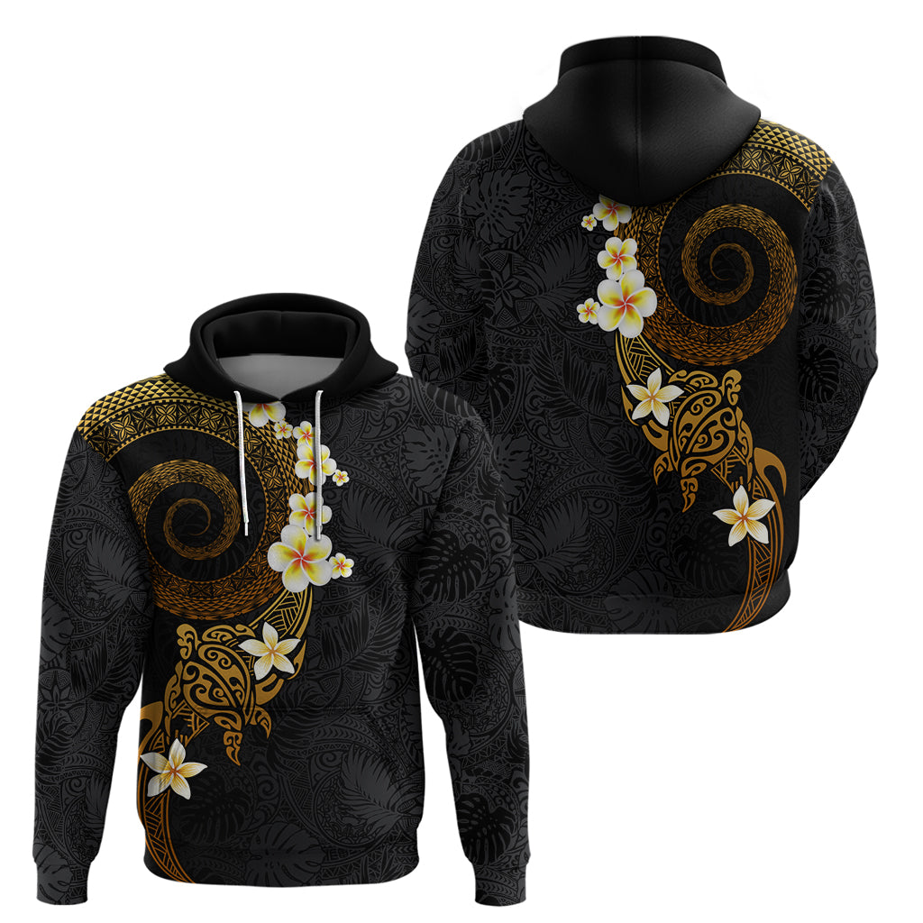 Polynesian Spiral Tribal Tattoo Zip Hoodie Golden Color LT03 - Polynesian Pride