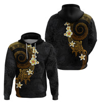 Polynesian Spiral Tribal Tattoo Zip Hoodie Golden Color LT03 - Polynesian Pride