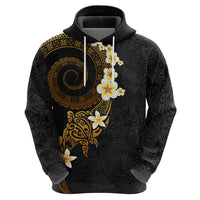 Polynesian Spiral Tribal Tattoo Zip Hoodie Golden Color LT03 - Polynesian Pride