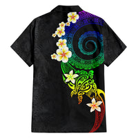 Polynesian Spiral Tribal Tattoo Family Matching Puletasi and Hawaiian Shirt Fanciful Color LT03 - Polynesian Pride