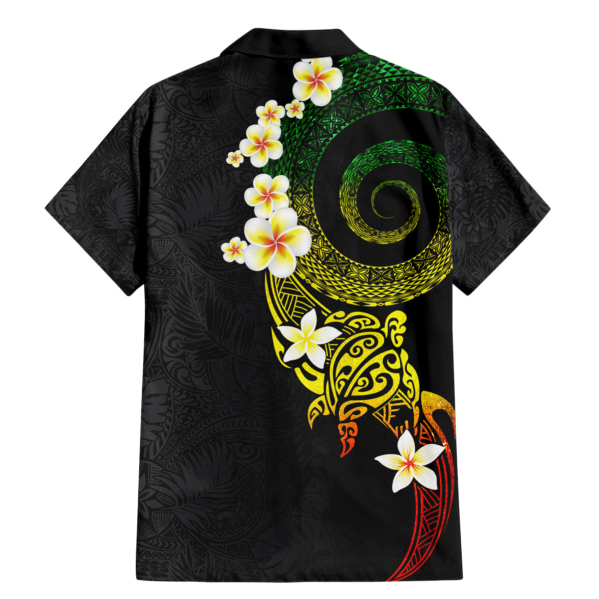 Polynesian Spiral Tribal Tattoo Family Matching Mermaid Dress and Hawaiian Shirt Reggae Color LT03 - Polynesian Pride