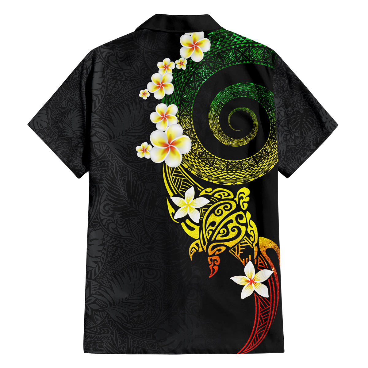 Polynesian Spiral Tribal Tattoo Family Matching Tank Maxi Dress and Hawaiian Shirt Reggae Color LT03 - Polynesian Pride