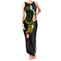 Polynesian Spiral Tribal Tattoo Family Matching Tank Maxi Dress and Hawaiian Shirt Reggae Color LT03 Mom's Dress Reggae - Polynesian Pride