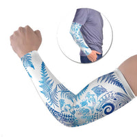 New Zealand Sea Animals Arm Sleeves with Maori Koru Tribal Tattoo and Silver Ferns Galaxy Style LT03 Set of 2 Multicolor - Polynesian Pride