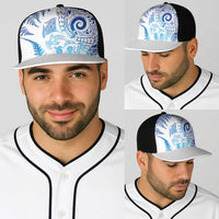 New Zealand Sea Animals Baseball Net Cap with Maori Koru Tribal Tattoo and Silver Ferns Galaxy Style
