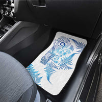 New Zealand Sea Animals Car Mats with Maori Koru Tribal Tattoo and Silver Ferns Galaxy Style LT03 - Polynesian Pride