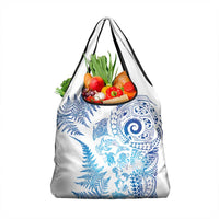 New Zealand Sea Animals Grocery Bag with Maori Koru Tribal Tattoo and Silver Ferns Galaxy Style LT03 1-pack One Size Multicolor - Polynesian Pride