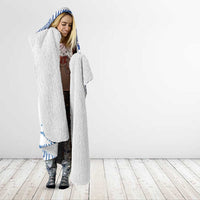 New Zealand Sea Animals Hooded Blanket with Maori Koru Tribal Tattoo and Silver Ferns Galaxy Style LT03 - Polynesian Pride