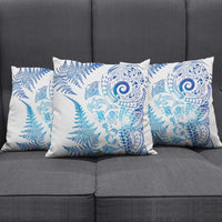 New Zealand Sea Animals Pillow Cover with Maori Koru Tribal Tattoo and Silver Ferns Galaxy Style LT03 - Polynesian Pride