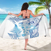 New Zealand Sea Animals Sarong with Maori Koru Tribal Tattoo and Silver Ferns Galaxy Style LT03 - Polynesian Pride