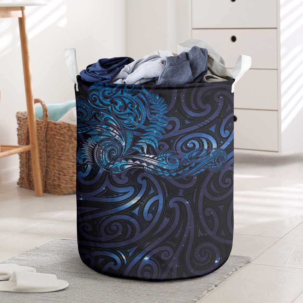New Zealand New Year-Matariki Laundry Basket Aotearoa Maori Tattoo Galaxy Sky
