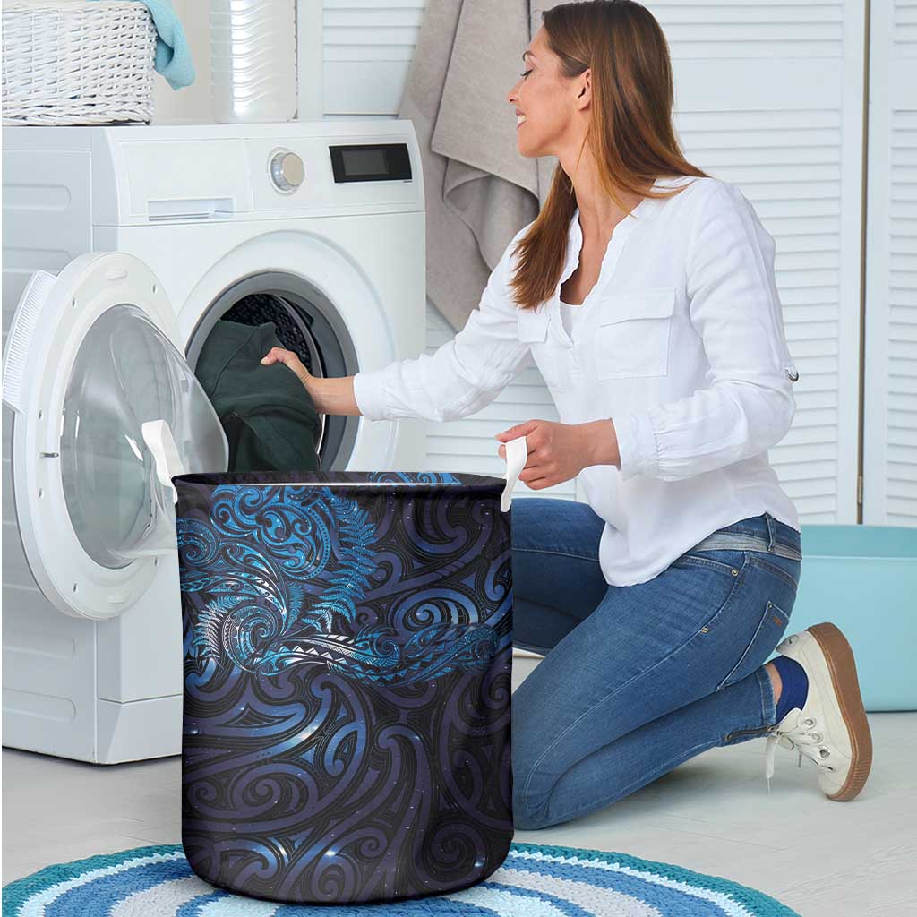 New Zealand New Year-Matariki Laundry Basket Aotearoa Maori Tattoo Galaxy Sky