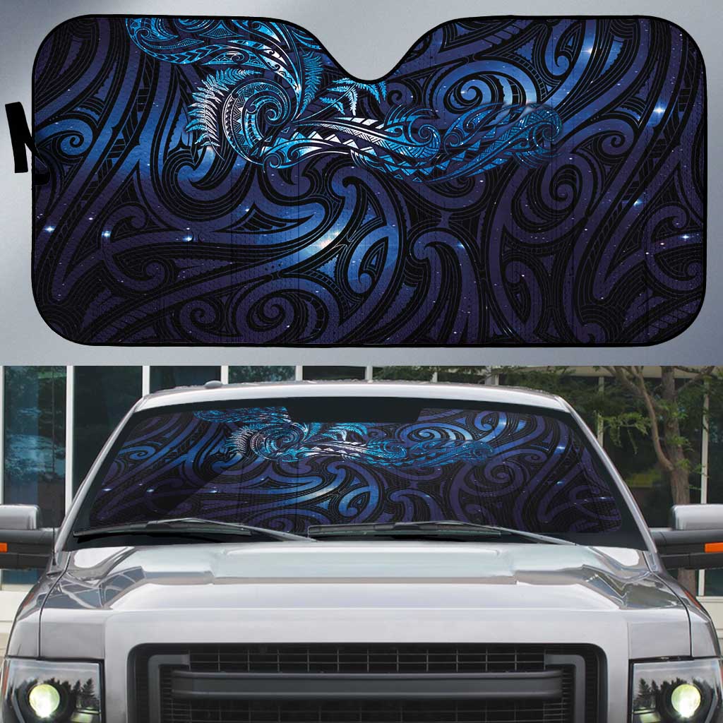 New Zealand New Year-Matariki Auto Sun Shade Aotearoa Maori Tattoo Galaxy Sky