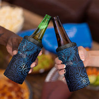 New Zealand New Year-Matariki 4 in 1 Can Cooler Tumbler Aotearoa Maori Tattoo Galaxy Sky LT03 - Polynesian Pride
