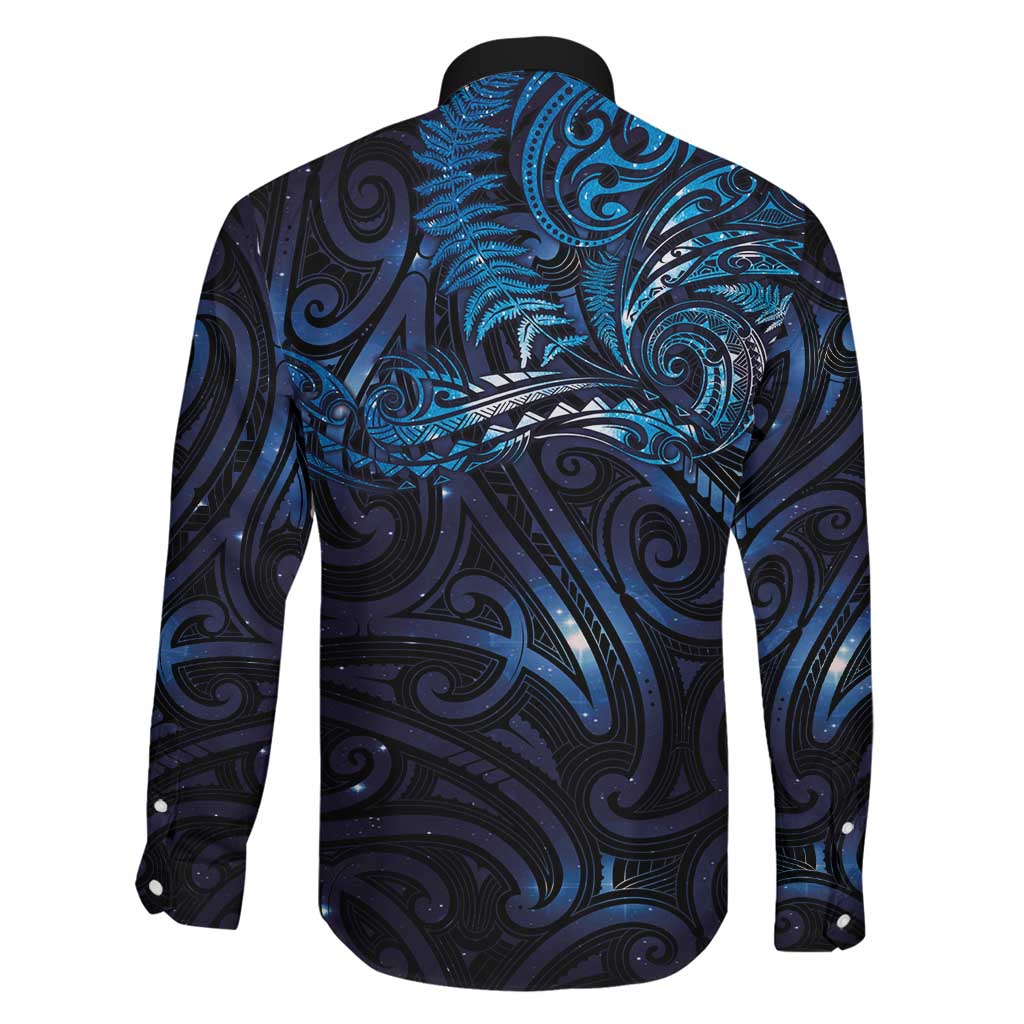 New Zealand New Year-Matariki Family Matching Off Shoulder Maxi Dress and Hawaiian Shirt Aotearoa Maori Tattoo Galaxy Sky LT03 - Polynesian Pride