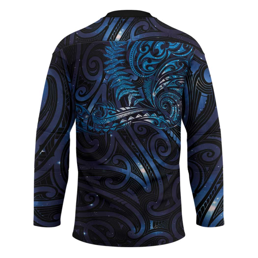 New Zealand New Year-Matariki Hockey Jersey Aotearoa Maori Tattoo Galaxy Sky LT03 - Polynesian Pride