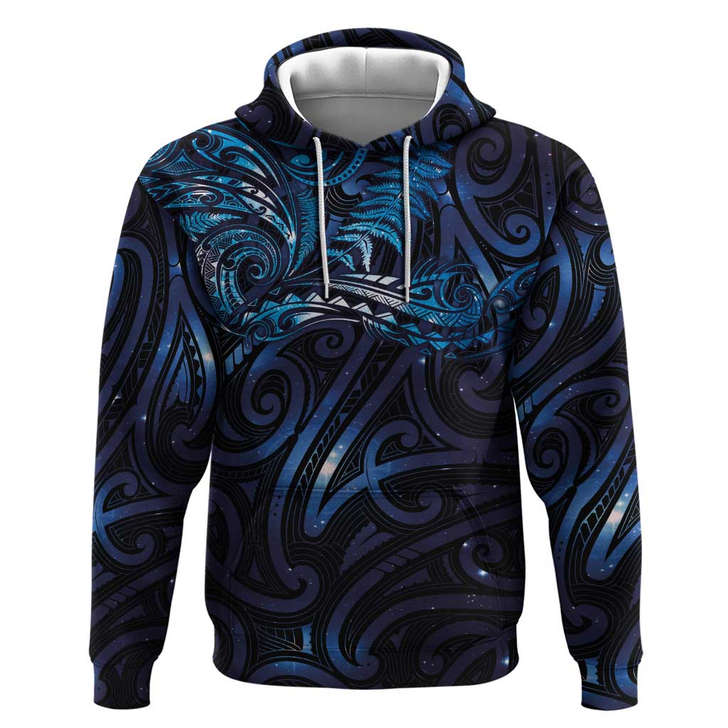 New Zealand New Year-Matariki Hoodie Aotearoa Maori Tattoo Galaxy Sky LT03 Pullover Hoodie Multicolor - Polynesian Pride