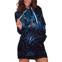 New Zealand New Year-Matariki Hoodie Dress Aotearoa Maori Tattoo Galaxy Sky LT03 Multicolor - Polynesian Pride