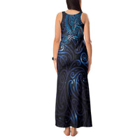 New Zealand New Year-Matariki Tank Maxi Dress Aotearoa Maori Tattoo Galaxy Sky