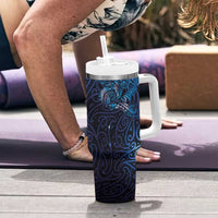 New Zealand New Year-Matariki Tumbler With Handle Aotearoa Maori Tattoo Galaxy Sky