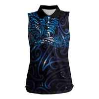 New Zealand New Year-Matariki Women Sleeveless Polo Shirt Aotearoa Maori Tattoo Galaxy Sky LT03 Female Multicolor - Polynesian Pride