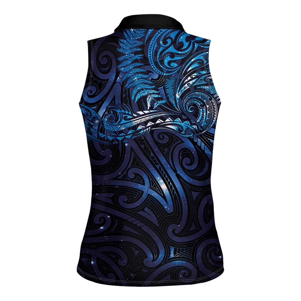 New Zealand New Year-Matariki Women Sleeveless Polo Shirt Aotearoa Maori Tattoo Galaxy Sky LT03 - Polynesian Pride