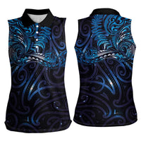 New Zealand New Year-Matariki Women Sleeveless Polo Shirt Aotearoa Maori Tattoo Galaxy Sky LT03 - Polynesian Pride