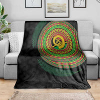 Vanuatu Tribal Tattoo with Namele Leaves Blanket
