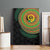 Vanuatu Tribal Tattoo with Namele Leaves Canvas Wall Art