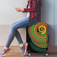 Vanuatu Tribal Tattoo with Namele Leaves Luggage Cover