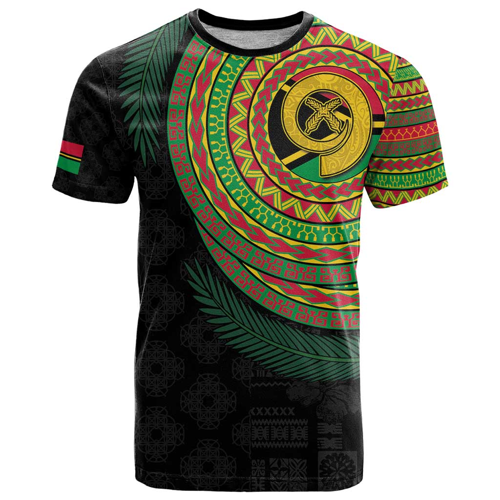 Vanuatu Tribal Tattoo with Namele Leaves T Shirt