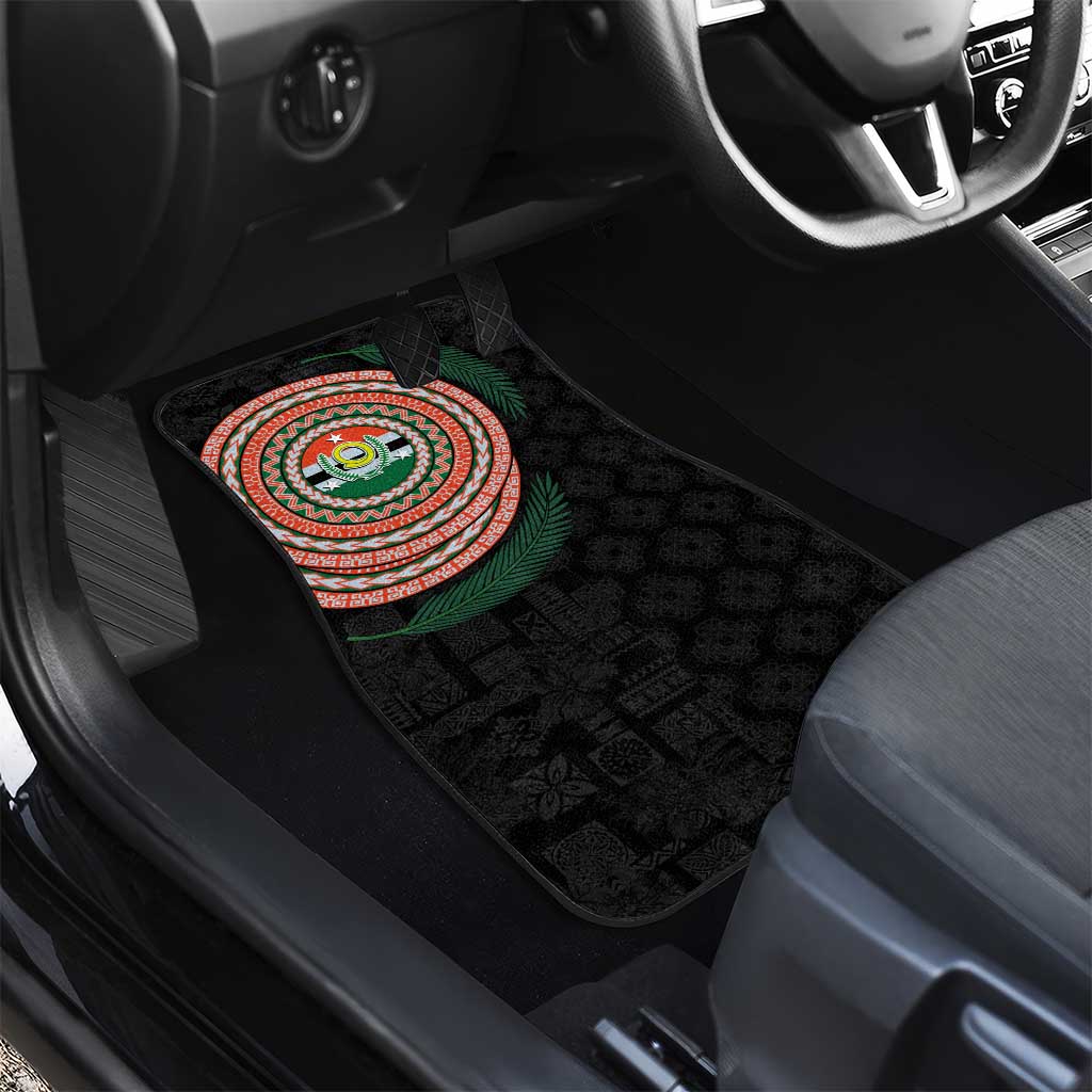 Penama Tribal Tattoo with Namele Leaves Car Mats