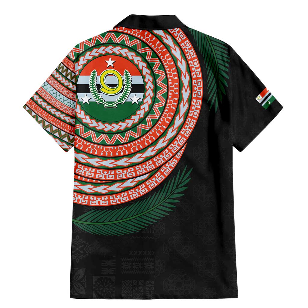 Penama Tribal Tattoo with Namele Leaves Family Matching Mermaid Dress and Hawaiian Shirt LT03 - Polynesian Pride