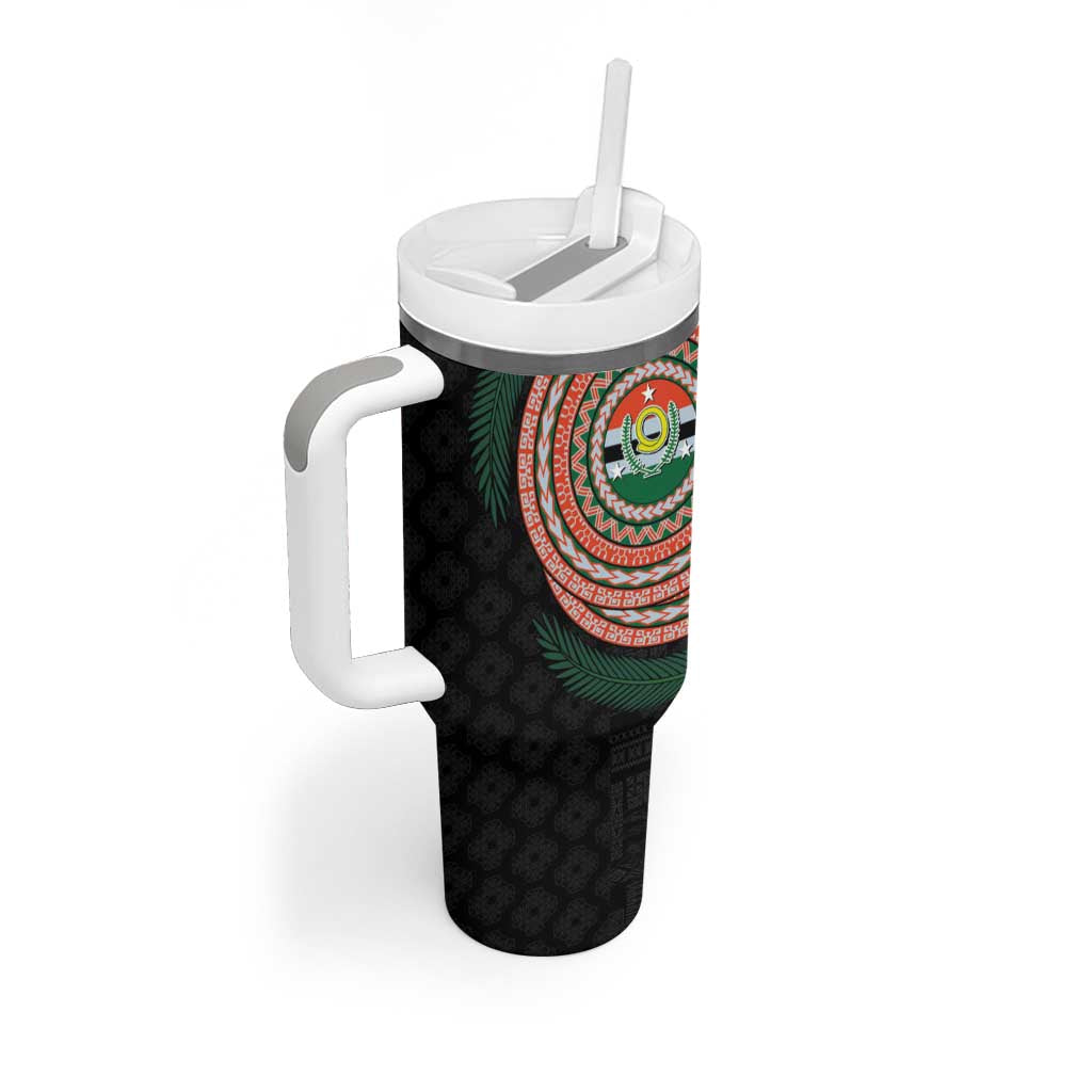 Penama Tribal Tattoo with Namele Leaves Tumbler With Handle