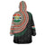 Penama Tribal Tattoo with Namele Leaves Wearable Blanket Hoodie