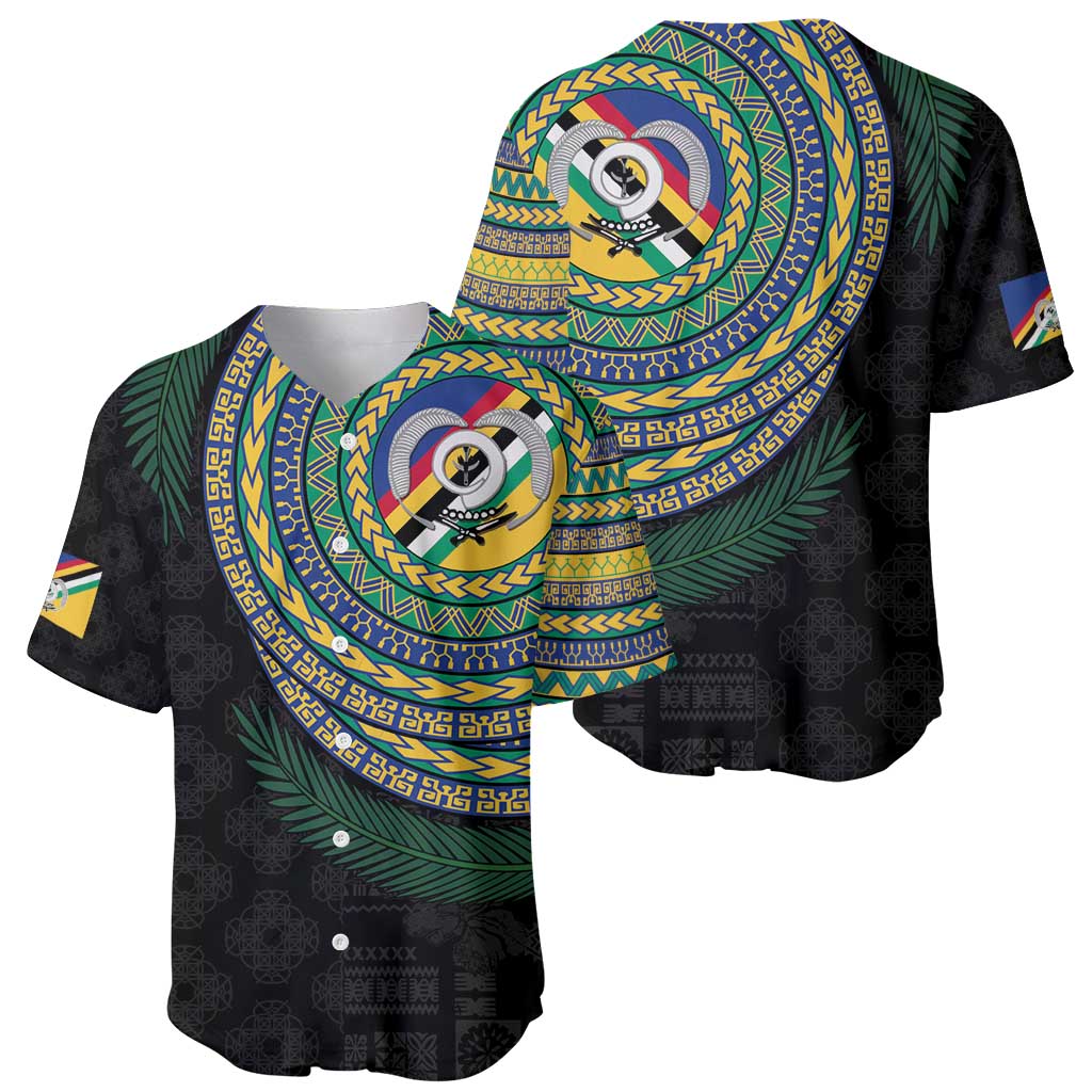Torba Tribal Tattoo with Namele Leaves Baseball Jersey
