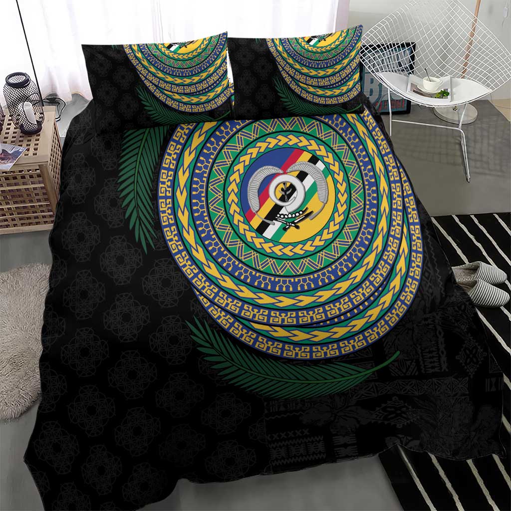 Torba Tribal Tattoo with Namele Leaves Bedding Set