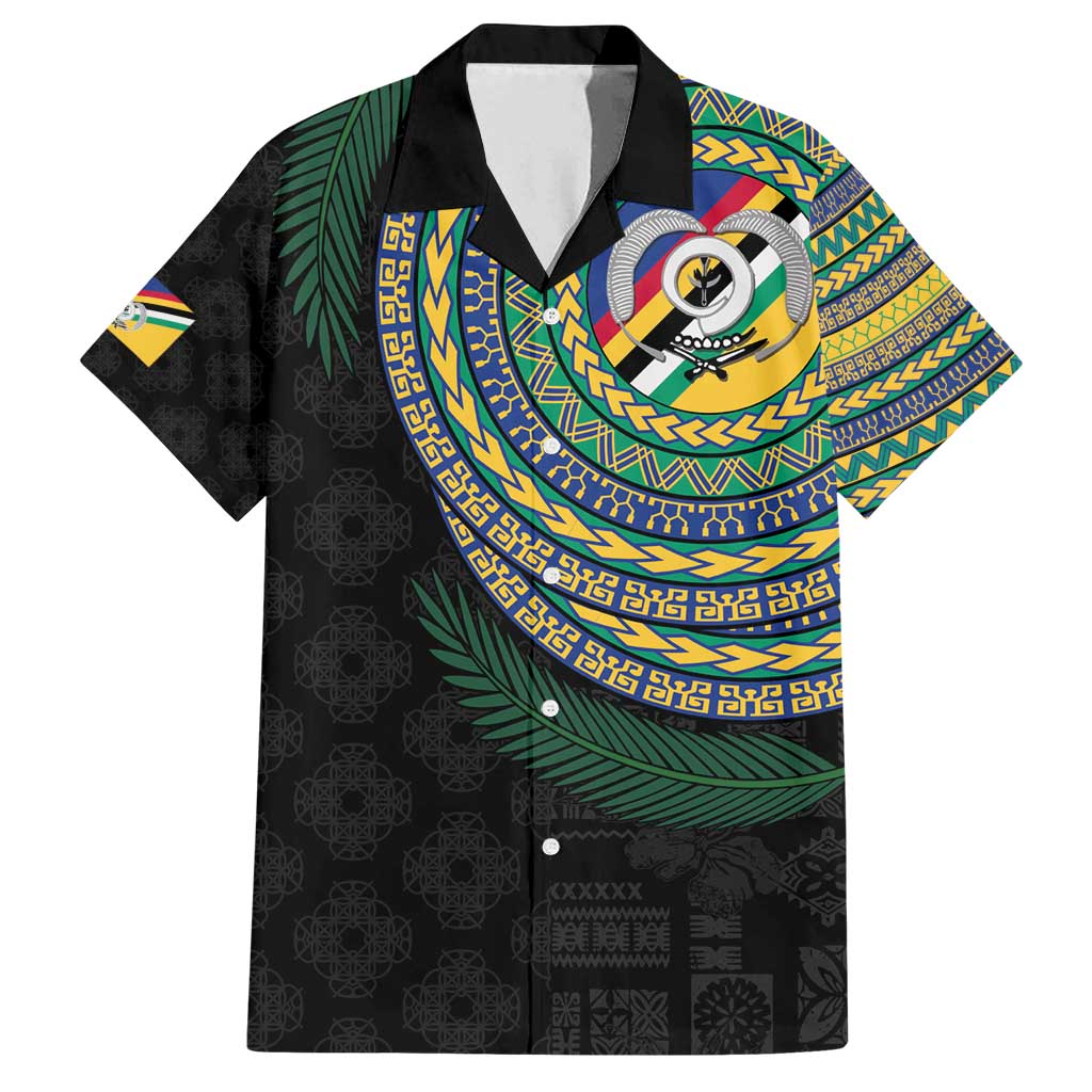 Torba Tribal Tattoo with Namele Leaves Family Matching Puletasi and Hawaiian Shirt