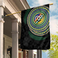 Torba Tribal Tattoo with Namele Leaves Garden Flag