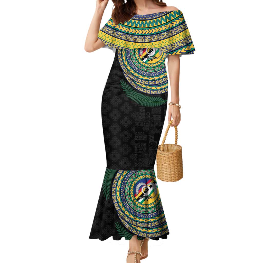 Torba Tribal Tattoo with Namele Leaves Mermaid Dress