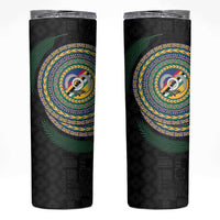 Torba Tribal Tattoo with Namele Leaves Skinny Tumbler