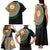Shefa Tribal Tattoo with Namele Leaves Family Matching Tank Maxi Dress and Hawaiian Shirt