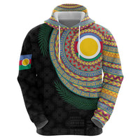 Shefa Tribal Tattoo with Namele Leaves Hoodie