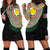 Shefa Tribal Tattoo with Namele Leaves Hoodie Dress