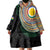 Shefa Tribal Tattoo with Namele Leaves Wearable Blanket Hoodie