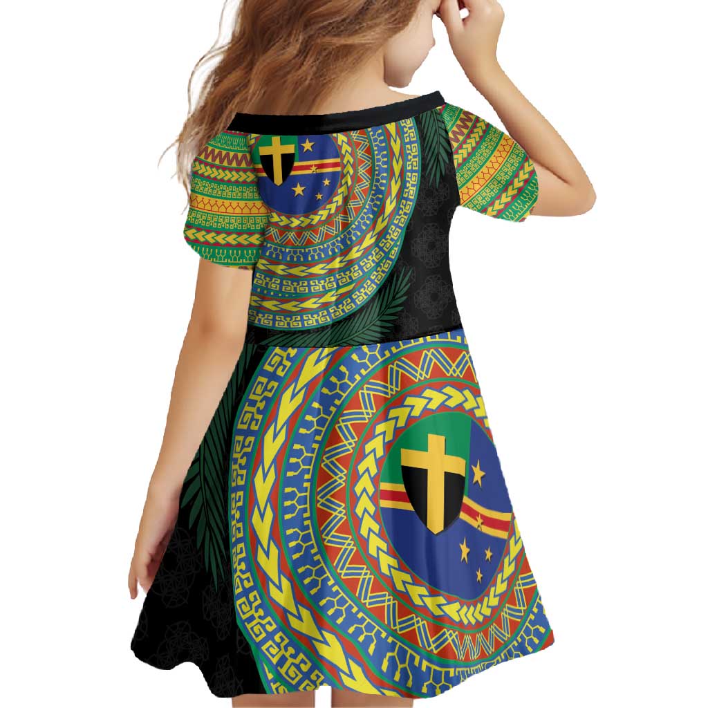 Tafea Tribal Tattoo with Namele Leaves Family Matching Off Shoulder Maxi Dress and Hawaiian Shirt LT03 - Polynesian Pride