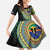 Tafea Tribal Tattoo with Namele Leaves Family Matching Tank Maxi Dress and Hawaiian Shirt